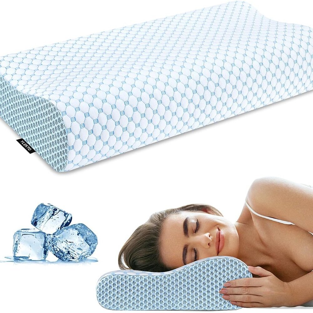 Cervical Pillow for Neck Pain Relief, Contour Memory Foam Pillows for Sleeping,
